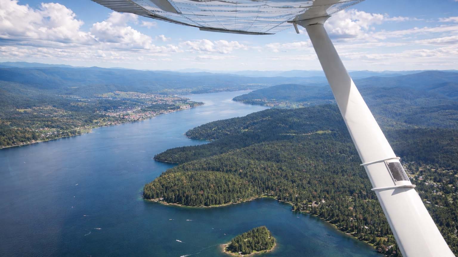 Aerial view from plane